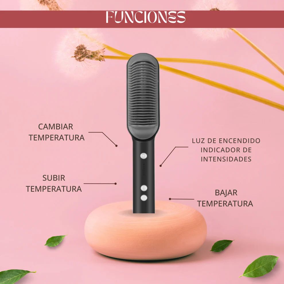 ¡AHORRA TIEMPO Y CONQUISTA TU DÍA! 😍 Con GlowBrush® Cepillo alisador iónico + E-book de regalo 🎁 ¡ENVÍO GRATIS!