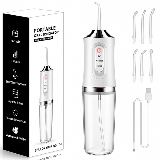 HYDRODENT®- Irrigador Bucal Portátil con Pulso de Agua a Presión + Envío Gratis🎁